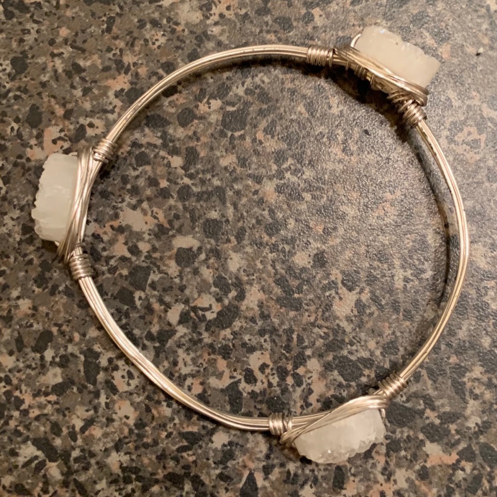 Silver Wire Bangle - Picture 3 of 3